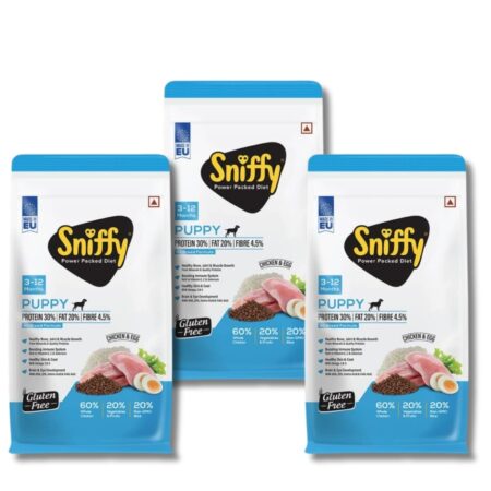 Sniffy Puppy Food Combo (800 GM x 3)