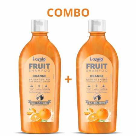 Lozalo Fruit Shampoo Pack Of 2 (210 ml) Orange