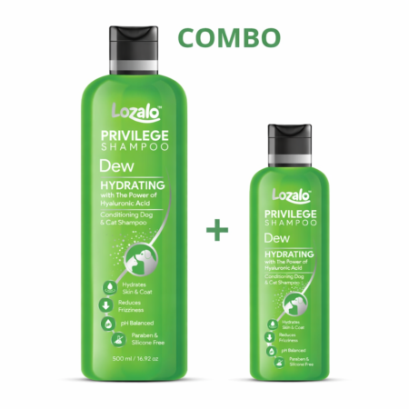 Lozalo Privilege Shampoo Pack Of 2 (500 ml + 250 ml) Dew