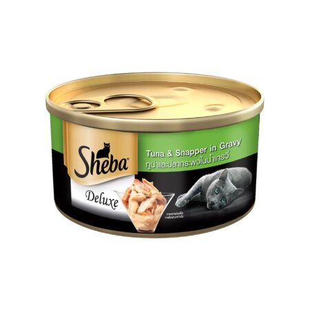 Sheba Adult Wet Cat Food | Tuna & Snapper in Gravy | 85 gm