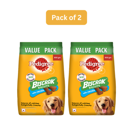 Pedigree Biscrok Biscuits |Chicken | Pack of 2 | 900gm x 2