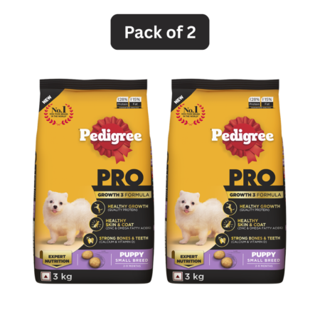 Pedigree Pro Puppy Small Breed | Pack of 2| 3 kg