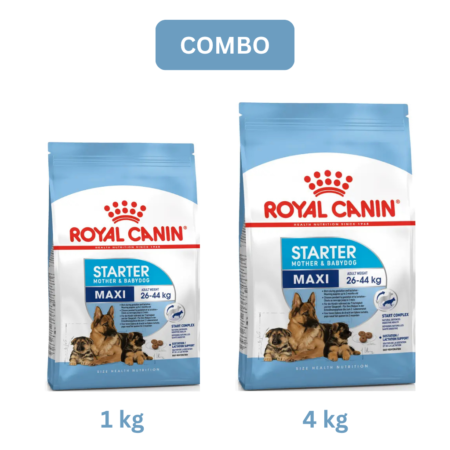 Royal Canin Maxi Starter Dry Dog Food Combo 1 Kg + 4 Kg