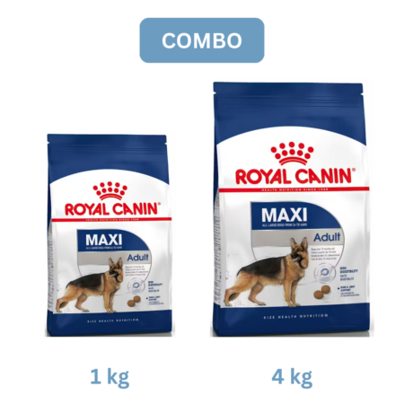 Royal Canin Maxi Adult Dry Dog Food Combo 1 Kg + 4 Kg