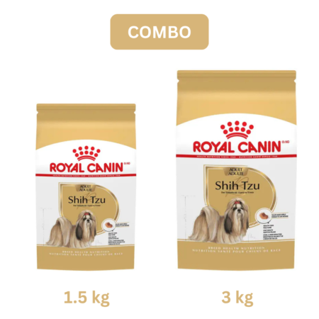 Royal Canin Shih Tzu Adult Dry Dog Food Combo 1.5 Kg + 3 Kg
