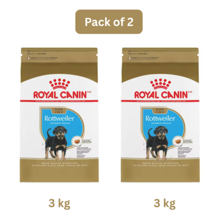 Royal Canin Rottweiler Puppy Dry Dog Food 3 Kg | Pack Of 2