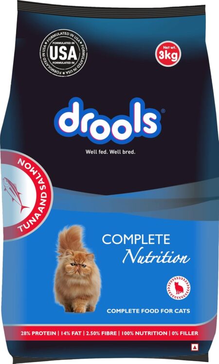 Drools Adult Tuna & Salmon Dry Cat Food