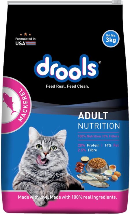 Drools Adult Mackerel Dry Cat Food