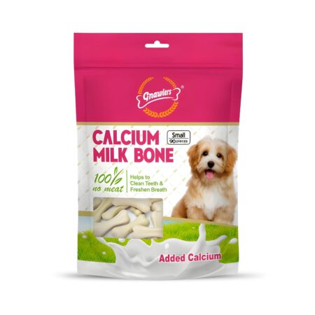 Gnawlers Calcium Milk Bone Dog Treat | 850 Gm | 90 Pcs