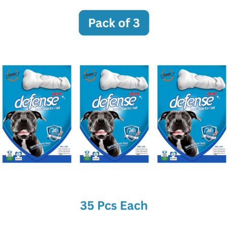 Gnawlers Defence Dent Dental Care Chew Bones Dog Treat | Pack Of 2 | 35 Pcs *2