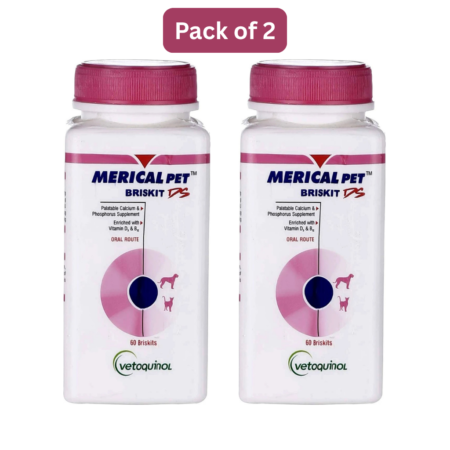 Vetoquinol Merical Pet Briskit | 60 Briskits | Pack Of 2