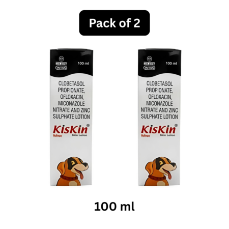pet skin lotion 100ml pack of 2 for dogs and pets