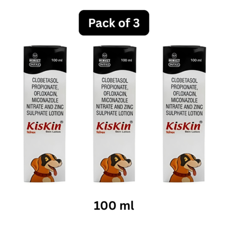 Intas Kiskin Skin Lotion | 100 Ml | Pack Of 3