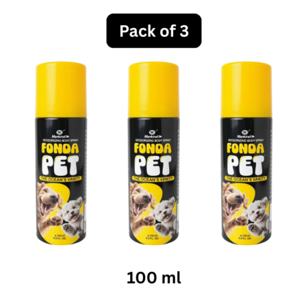 Mankind Fonda Pet Body Spray | The Ocean'S Vanity | 150 Ml | Pack Of 3