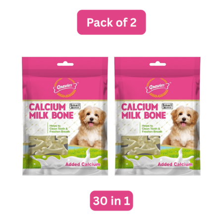 Gnawlers Calcium Milk Bone Small 30 In 1 | Pack Of 2