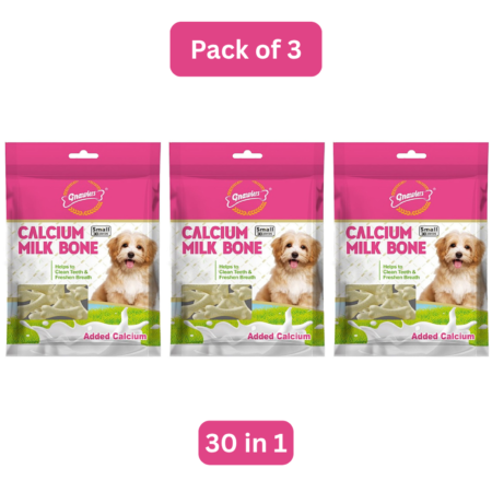 Gnawlers Calcium Milk Bone Small 30 In 1 | Pack Of 3