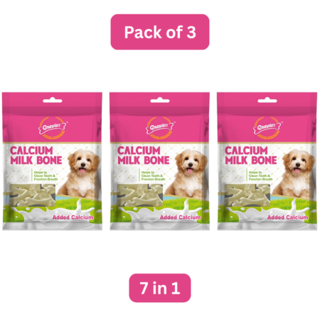 Gnawlers Calcium Milk Bone Small 7 In 1 | Pack Of 3